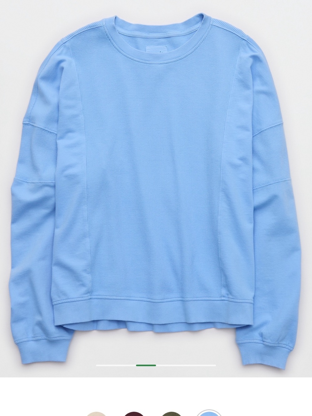 Aerie Unwind Waffle Long Sleeve Tshirt - Picture 3 of 5
